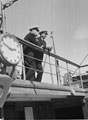 'Staff. Capt', Royal Navy officers on board HMT Orion, en route to Egypt, 1941