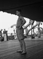 'Sgt. Yates. (Bde HQ)', 3rd County of London Yeomanry (Sharpshooters), on board HMT Orion, en route to Egypt, 1941