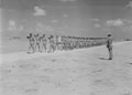 'March past. 'A' Sqdn. Lt Col Grafftey Smith taking the salute', Egypt, 1942