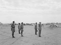 'C.O.s parade. Saluting base. Lt Col Grafftey Smith takes the salute', 1942