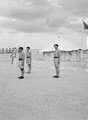 'Lt Col Harding-Newman takes the salute', Egypt, 1942