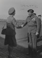Field Marshal Bernard Montgomery and Senior Commander Mary Williamson, Auxiliary Territorial Service, 1946