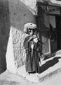 Woman making wool, Bethlehem, West Bank, Palestine, 1943