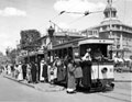 'Cairo. Those outside the tram don't pay', Egypt, 1943 (c)