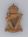 Officers' busby badge, Royal Irish Rifles, 1902 (c)