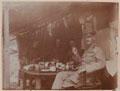 Major-General Barnardiston breakfasting at Divisional HQ, Chang-Tsun, 2 October 1914