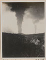 Oil tanks burning at Tsingtao, 31 October 1914