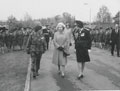 Her Majesty Queen Elizabeth II visiting the Women's Royal Army Corps depot, Guilford, 1979