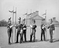 Guard, 9th Queen's Royal Lancers, Aldershot, glass negative, 1895 (c)