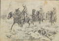 'A scene in the big Push "Hurrying on"', 1916 (c)