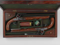 Pair of flintlock duelling pistols by Wogden, 1780 (c)