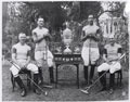 British and Indian members of an Indian Army polo team, 1920 (c)