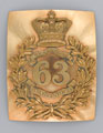 Shoulder belt plate, officer, 63rd (West Suffolk) Regiment of Foot, 1833 (c)