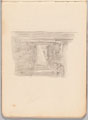 Sketch of the interior of a dugout, World War One (1914-1918)