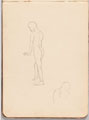 Study of a nude male figure, World War One (1914-1918)