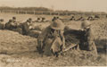 Stretcher bearers of the First Aid Nursing Yeomanry with Belgian soldiers, 1915 (c).