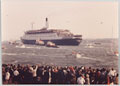 The 'Queen Elizabeth II' leaving Southampton with 5th Infantry Brigade, 12 May 1982