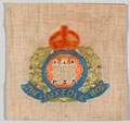 Badge of the Suffolk Regiment embroidered by a convalescing soldier, 1918 (c)