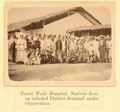 'Nariel Wadi Hospital. Natives from an infected district detained under observation', 1897