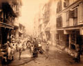 Flushing engine cleansing infected houses, Bombay, 1897