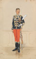 Officer, 10th Hussars, in levee dress, 1900 (c)