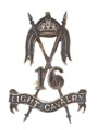Collar badge, 16th Light Cavalry, 1922-1947