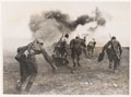 Soviet mortar team advance at Stalingard, 1942