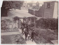 Coal fatigue at the quarters of Col A M Paterson, Commanding officer, Regimental District, Royal Dublin Fusiliers, Naas Barracks, County Kildare, Ireland, 1900 (c)