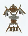 Collar badge, other ranks, 12th (Prince of Wales's Royal) Lancers, 1910 (c)