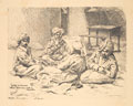 'Groupe des Lanciers Indiens dans une école à Marles' , 21 January 1915. 