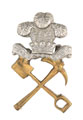 Collar badge, 61st Prince of Wales's Own Pioneers, 1906-1922