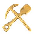 Collar badge, 1st Regiment of Madras Infantry (Pioneers), 1883-1906