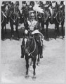 Mounted regimental bandmaster of the 17th/21st Lancers, Warburg Barracks, Aldershot, 1925-1927