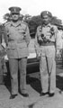 Sepoy Ali Haidar VC (right) at the Frontier Force Rifles depot, Abbottabad, 13 August 1945