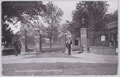Entrance gates and guardroom at Hounslow Cavalry Barracks, 1910 (c)