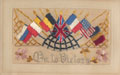 'On to Victory', embroidered postcard, 1918 (c)
