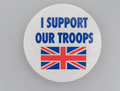 I Support Our Troops lapel badge, 1991 (c)