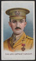 'The Late Captain T. Wright', Royal Engineers, cigarette card, 1915