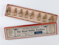 Boxed set of eight model soldiers, The Royal Dublin Fusiliers, 1901