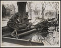Sergeant R Raitley and Private G B Ball among the floods south of Arnhem at Elst, 1944