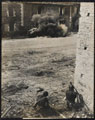 A German tank knocked out by an American Bazooka team, 10 August 1944