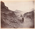 View of the descent from Khurd Khyber, looking towards Bassaule, 1878