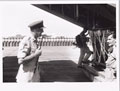 Major-General Philip Tower, General Officer Commanding Middle East Land Forces, leaves Aden, 1967