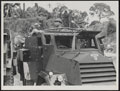 Malayan police in an armoured car, 1952 (c)