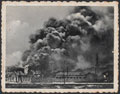 Warehouses burning at Dunkirk, 1940