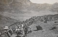 Men of the Dorsetshire Regiment on the march on the North West Frontier, India, 1937