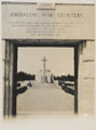 'War Cemetery - Jerusalem', Dorsetshire Regiment, Palestine, 1936