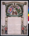 Illuminated scroll commemorating soldiers killed at Isandlwana, 1879