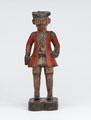 Carved wooden Company school figure of a sepoy of the Madras Army, 1785 (c)