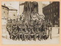 Officers of 3rd Battalion The Royal Irish Regiment with a captured rebel flag, Easter 1916